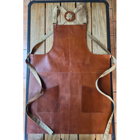 MANDIL DE PIEL CON ASAS DE...