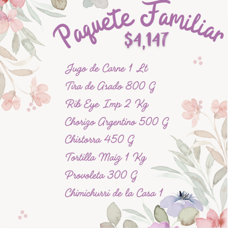 PAQUETE FAMILIAR 10M